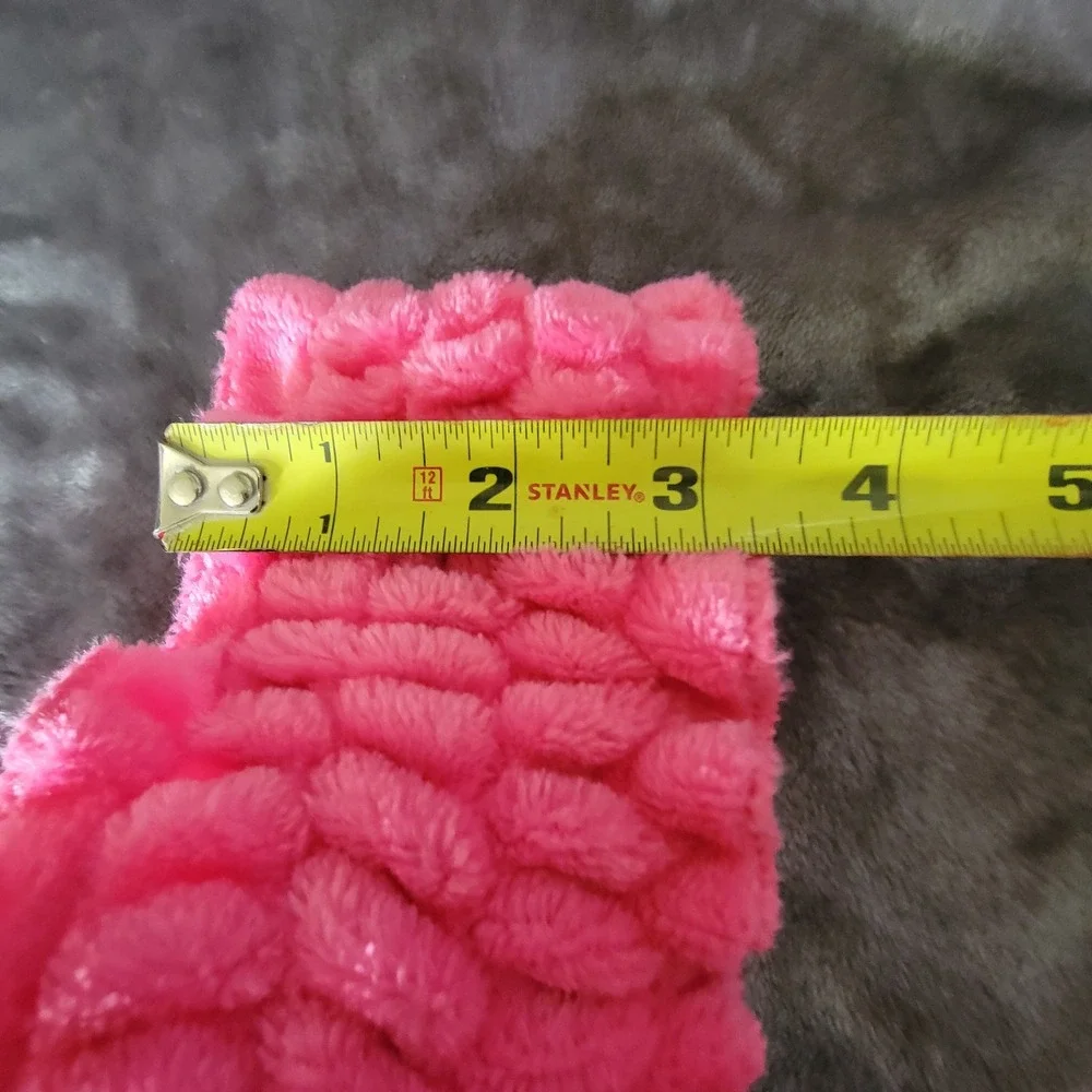 Barbie x Miniso Spa Headband Womens OS Hot Pink Excellent Plush Bow Skincare